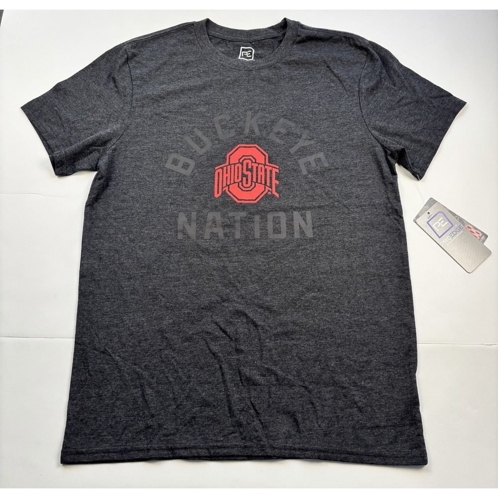 Ohio State Buckeye Nation Charcoal Gray T Shirt Sz S Pro Edge Knights Apparel